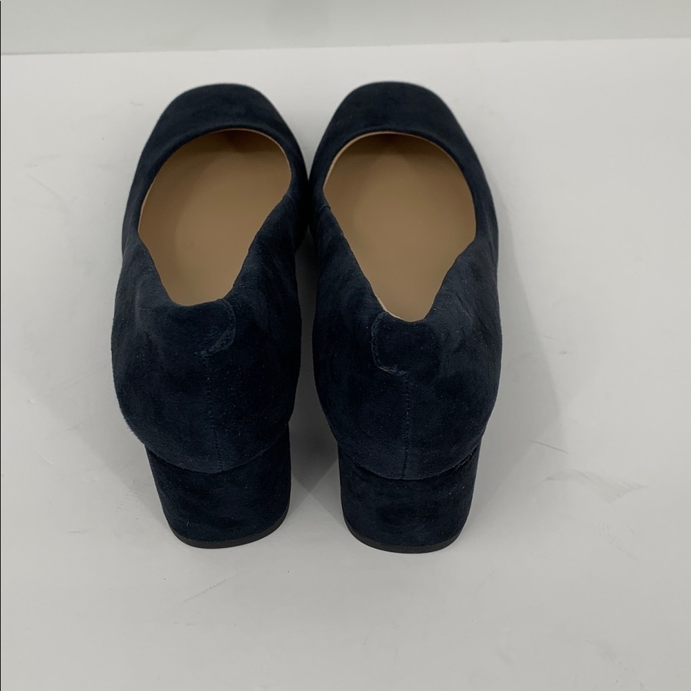 ABEO Avenue pump navy blue suede leather shoe block heel comfort Neutral new 8.5 - Picture 6 of 8